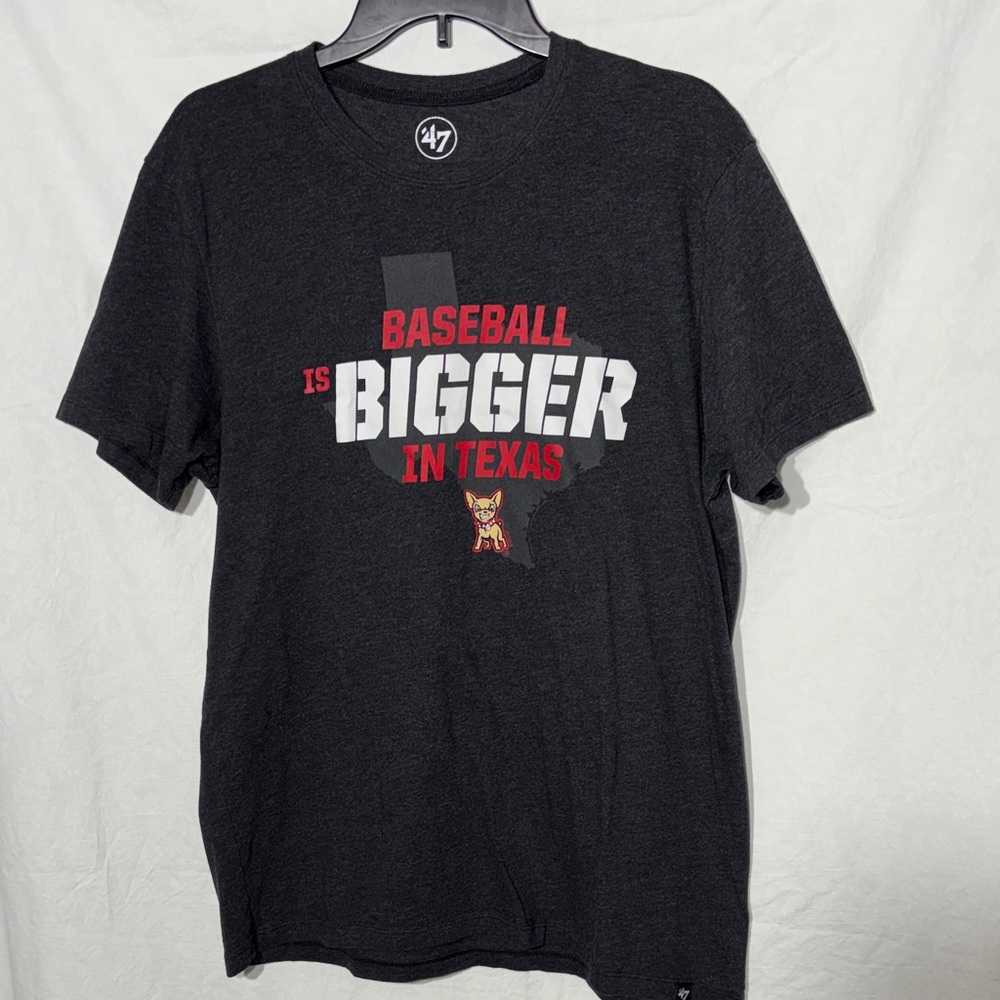 47 Black Texas Baseball Graphic Tee